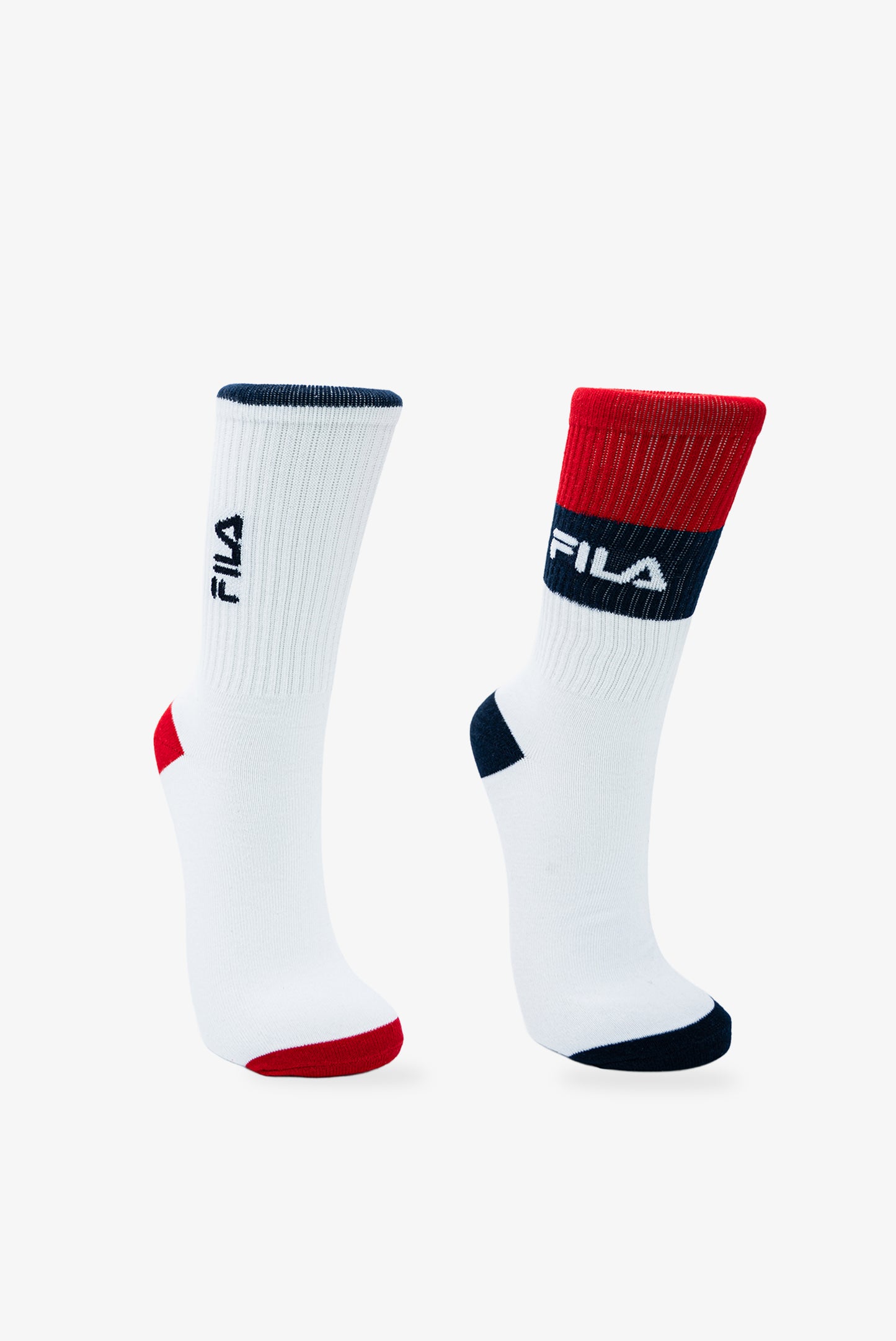 FILA Men's Fawn Tube Socks 2 Pack (Size 6-11)