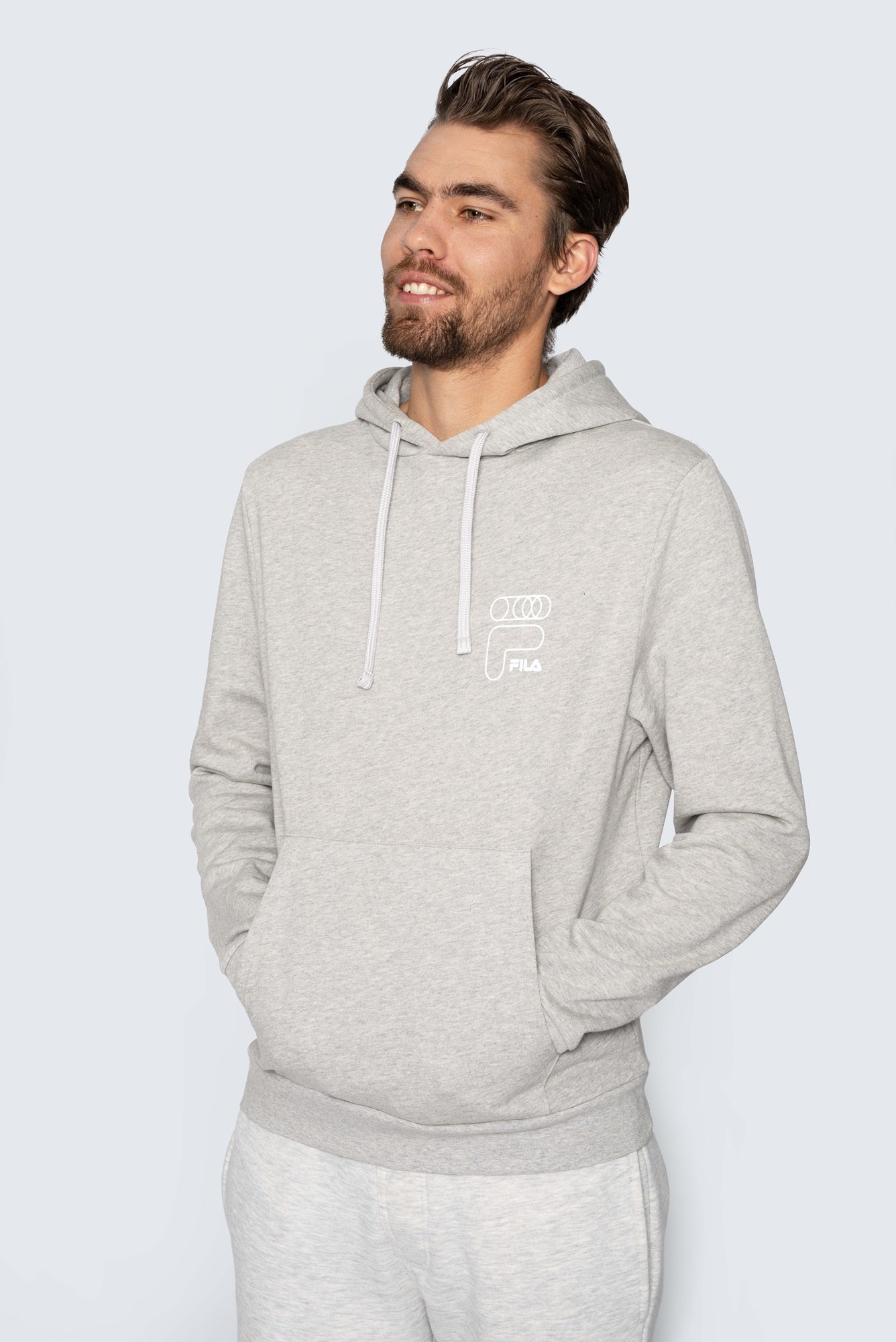 Gray fila hoodie online