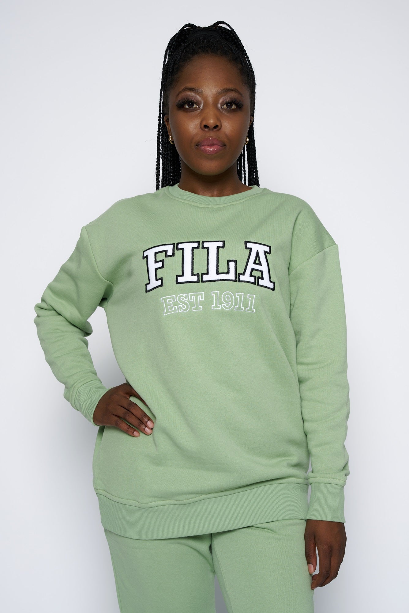 Fila green sweatshirt online