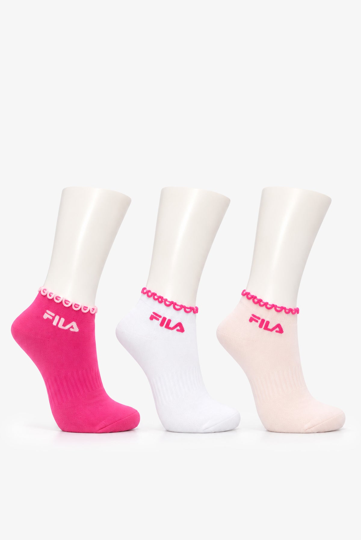 Women's Sofia Lettuce Ankle Socks 3 Pack (Size 3-8)