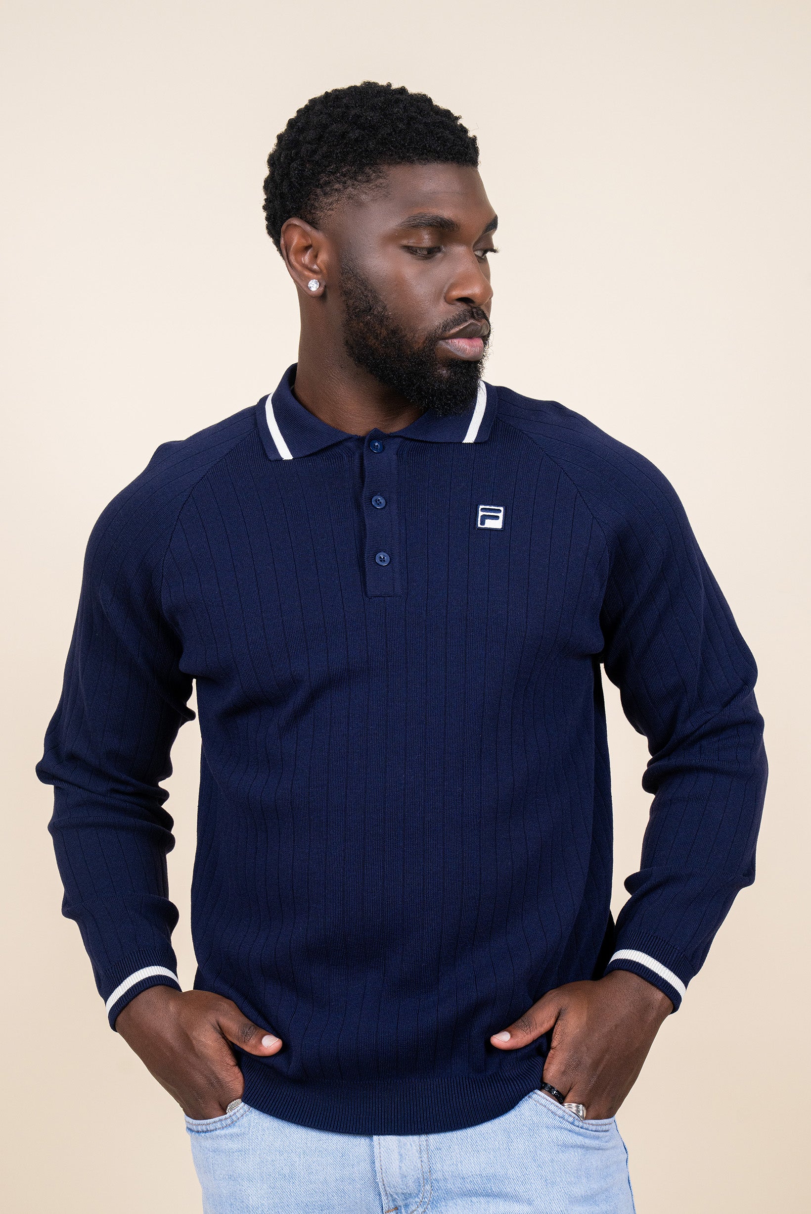 Men's Drew Polo Knit Sweater