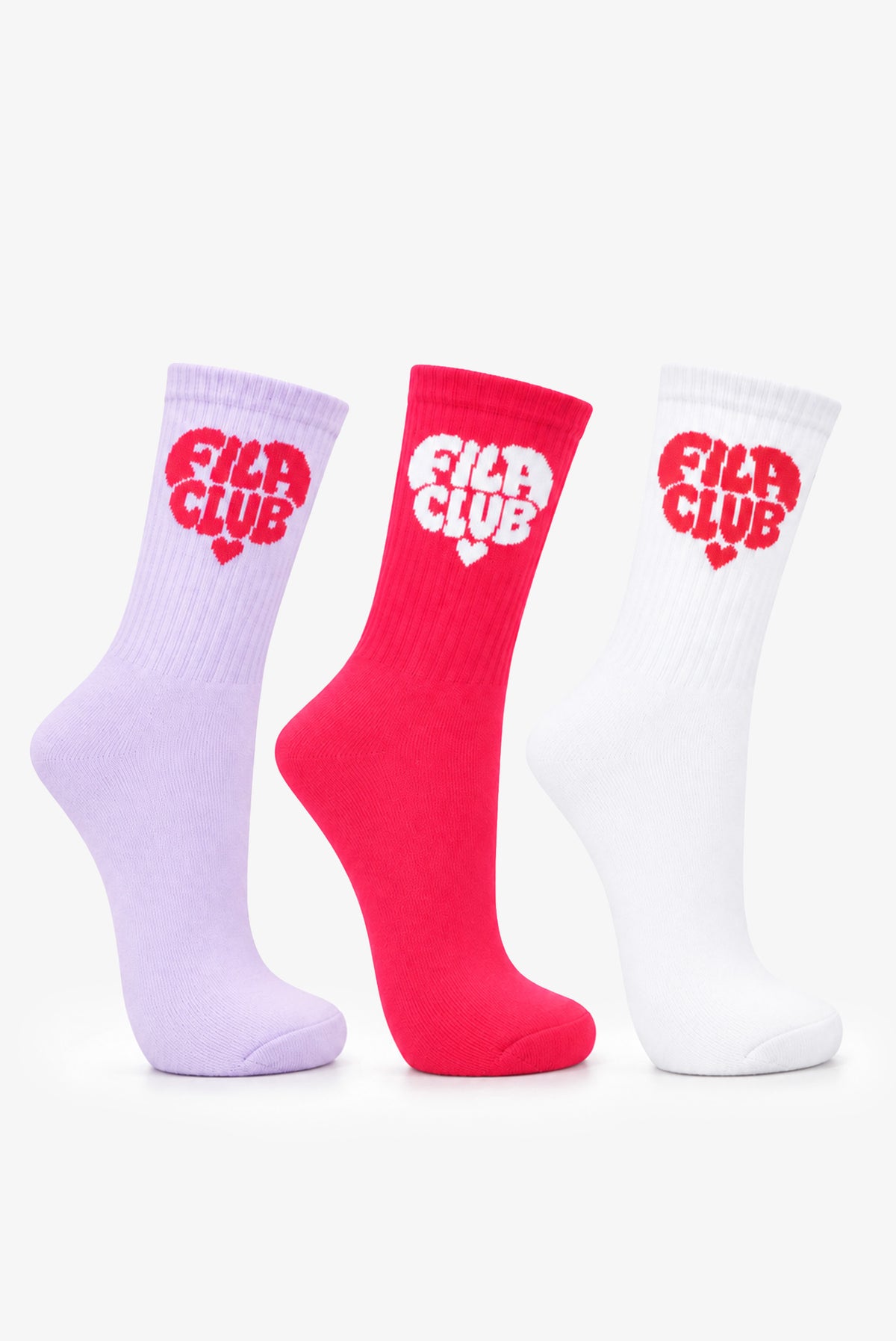 Fila Club Tube Socks 3 Pack (Size 10-2)