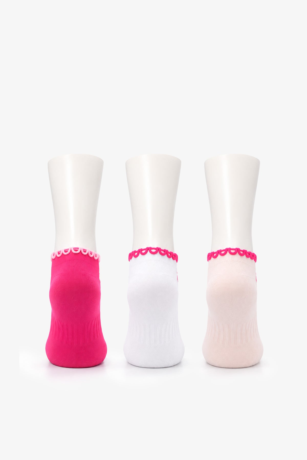 Women's Sofia Lettuce Ankle Socks 3 Pack (Size 3-8)