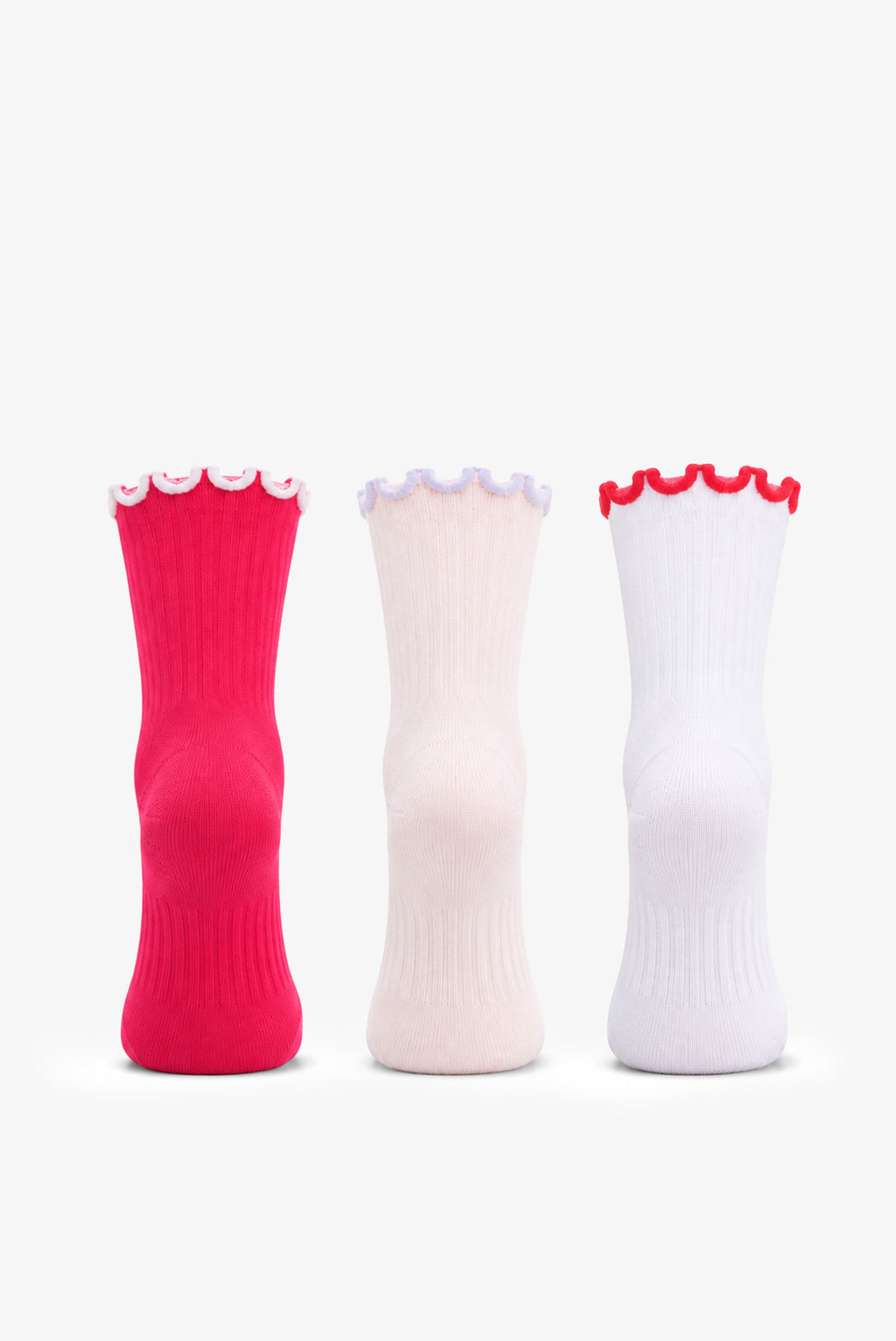 Daisy Lettuce Edge 3/4 Sock 3 Pack (Size 10-2)