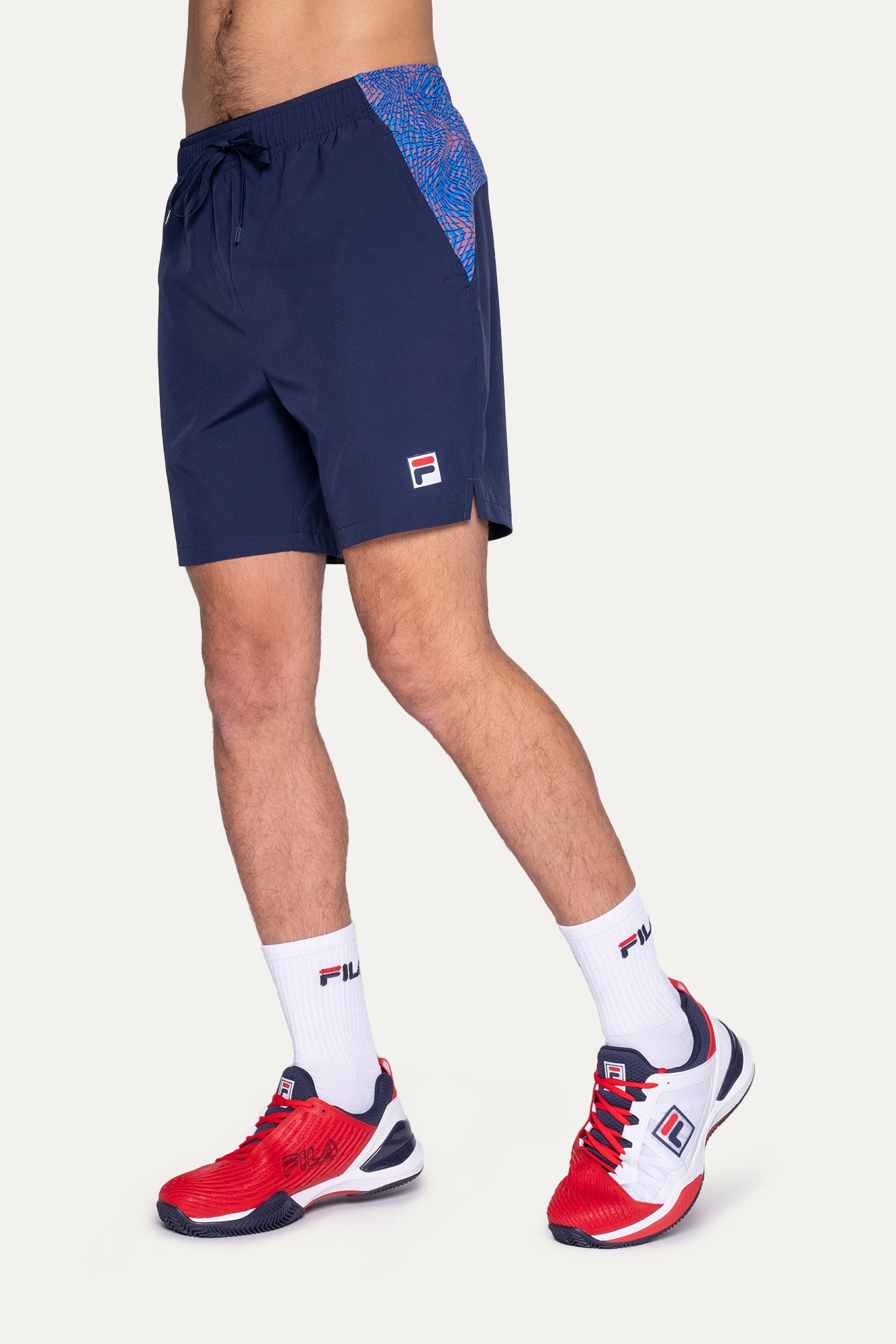 Fila shoes shop with shorts