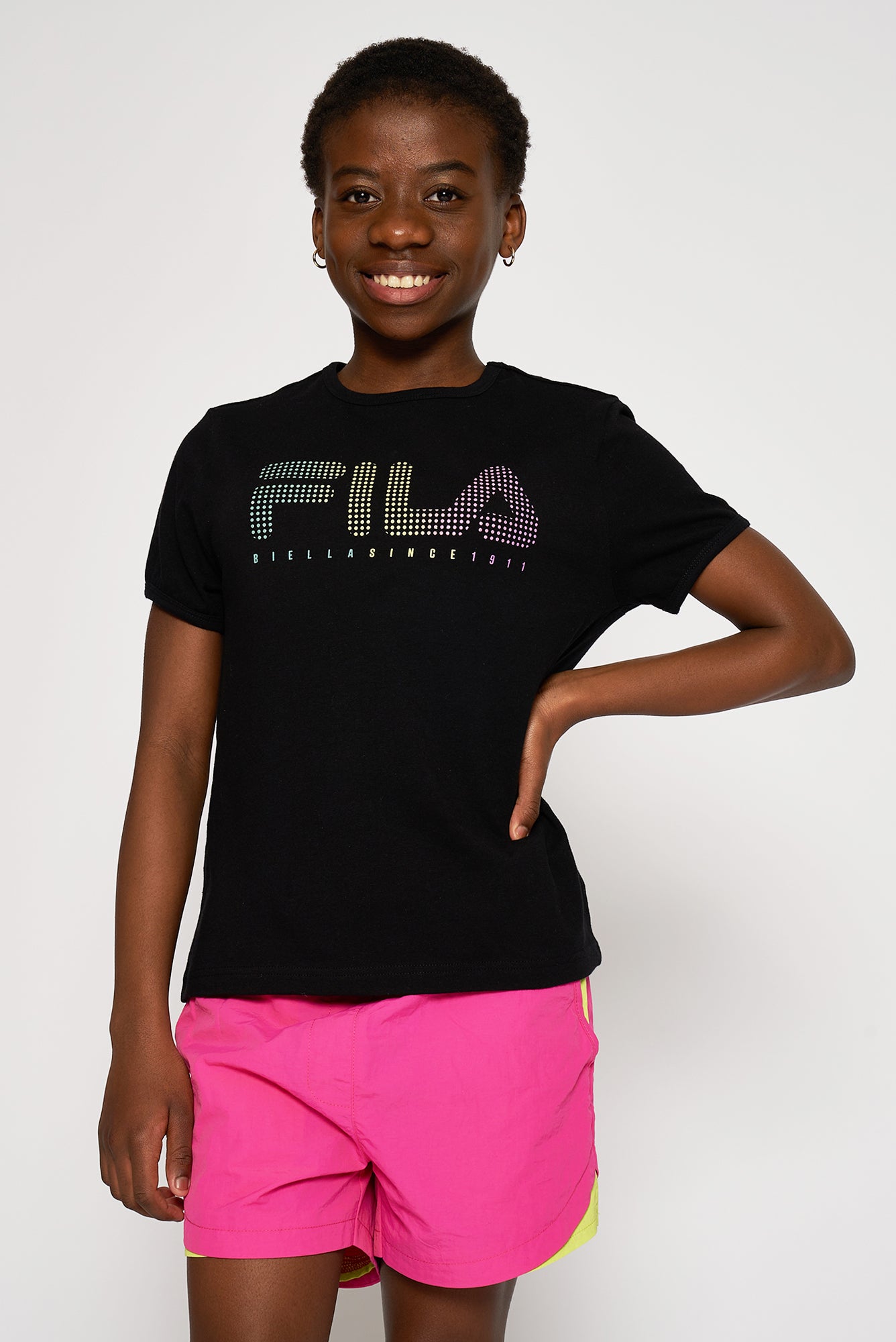 Girl deals fila shirt