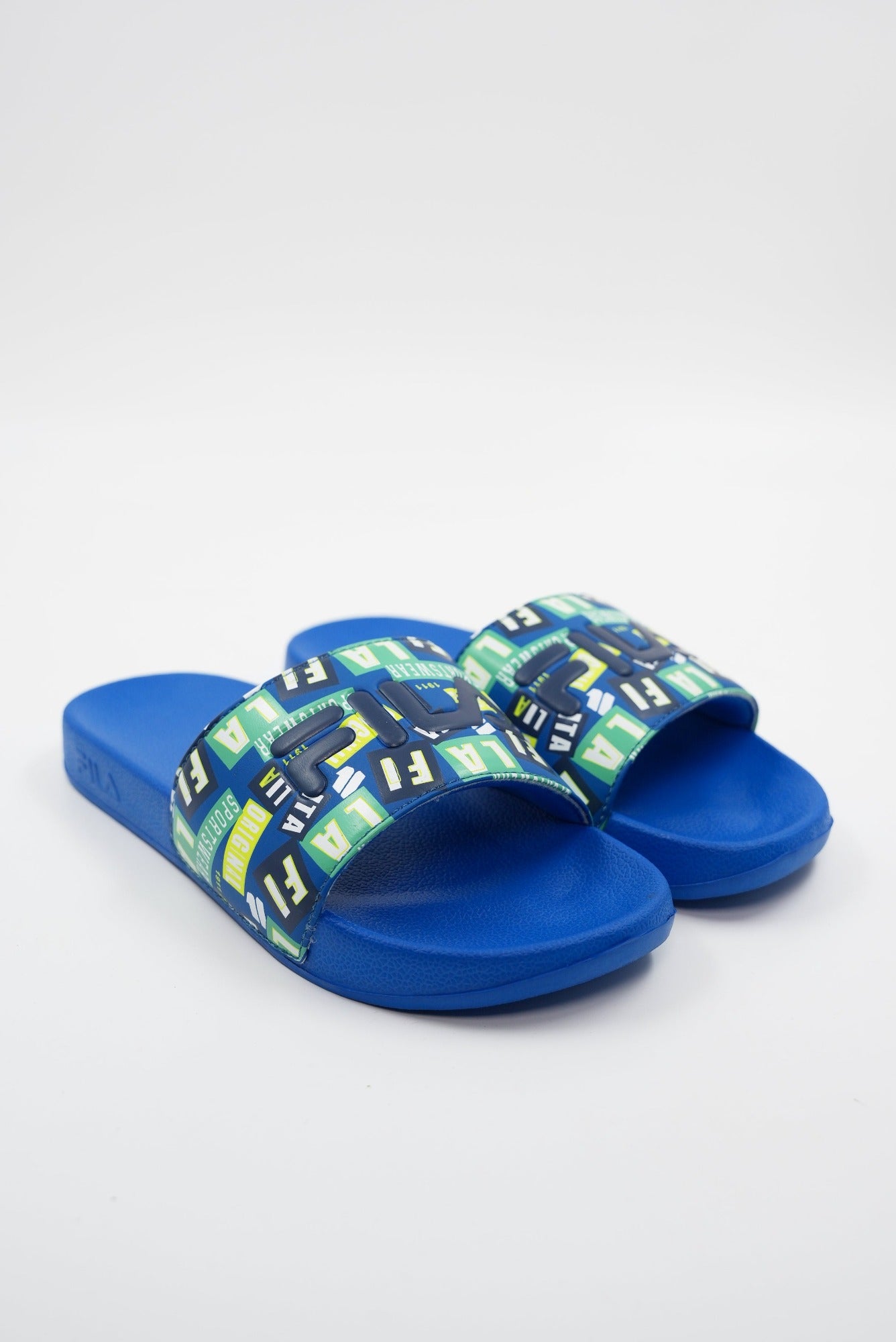 Boys fila slides best sale