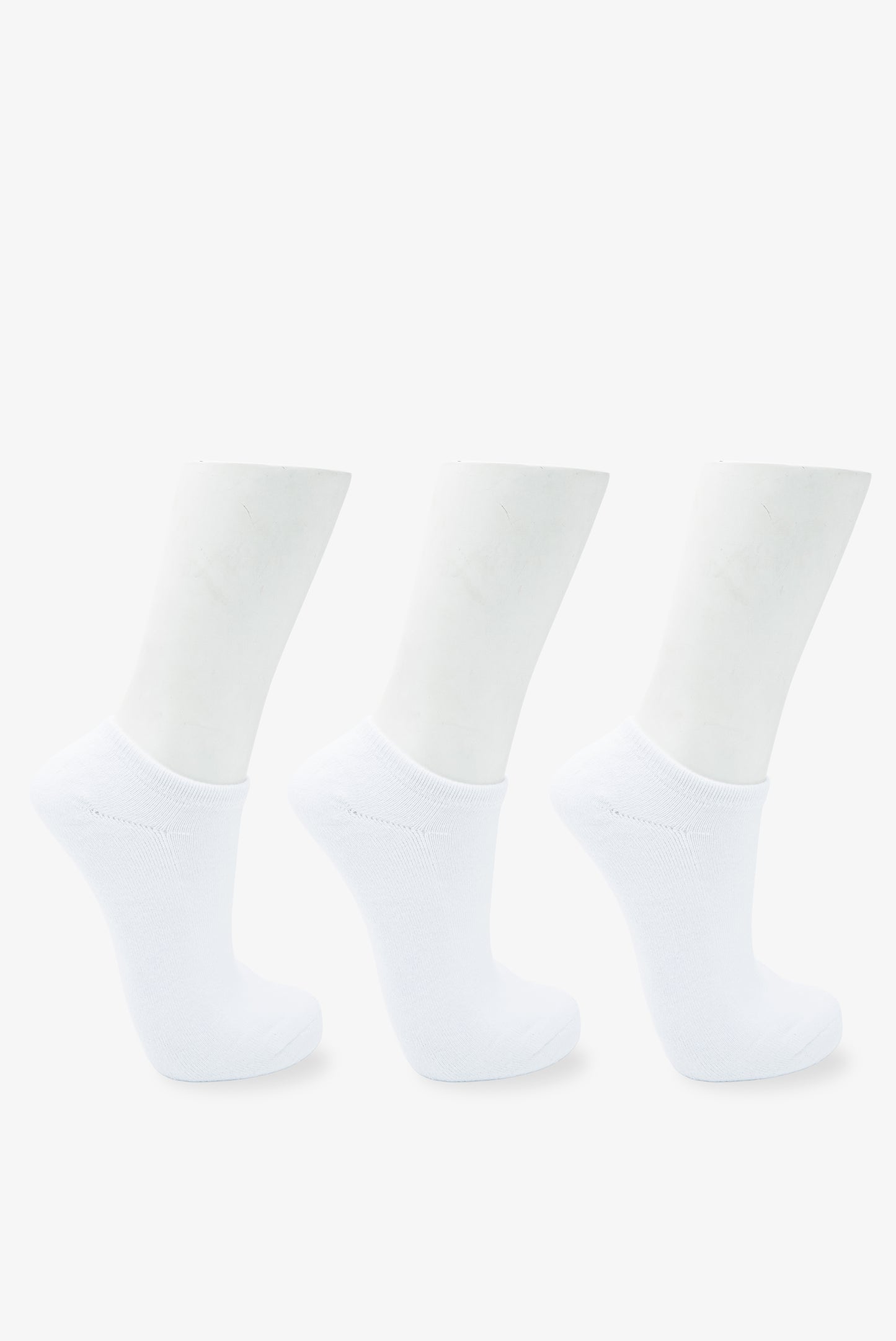 Men's Luke 'No Show' Ankle Socks 3 Pack (Size 6-11)