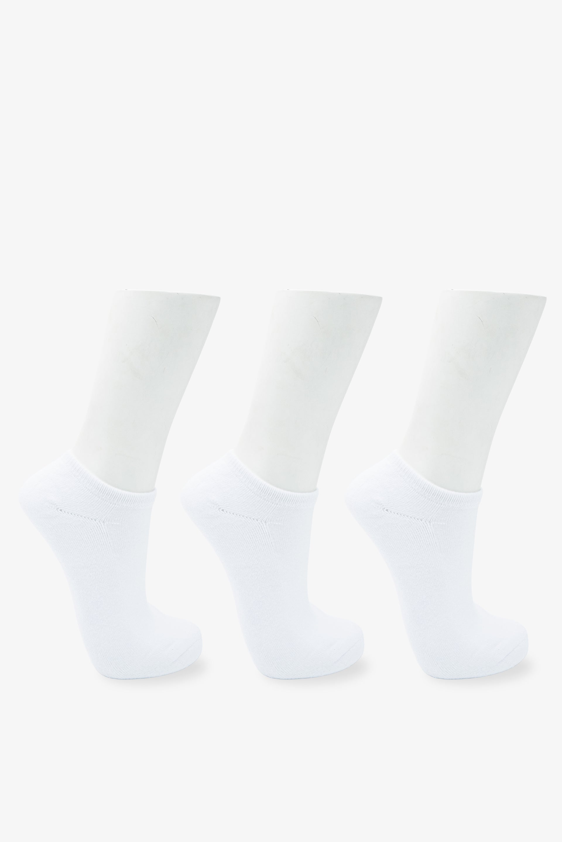 Men's Luke 'No Show' Ankle Socks 3 Pack (Size 6-11)
