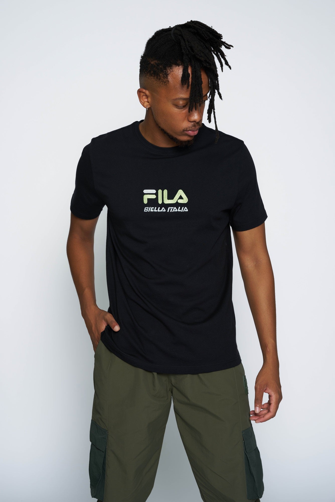 Fila t shirt mens 2025 black