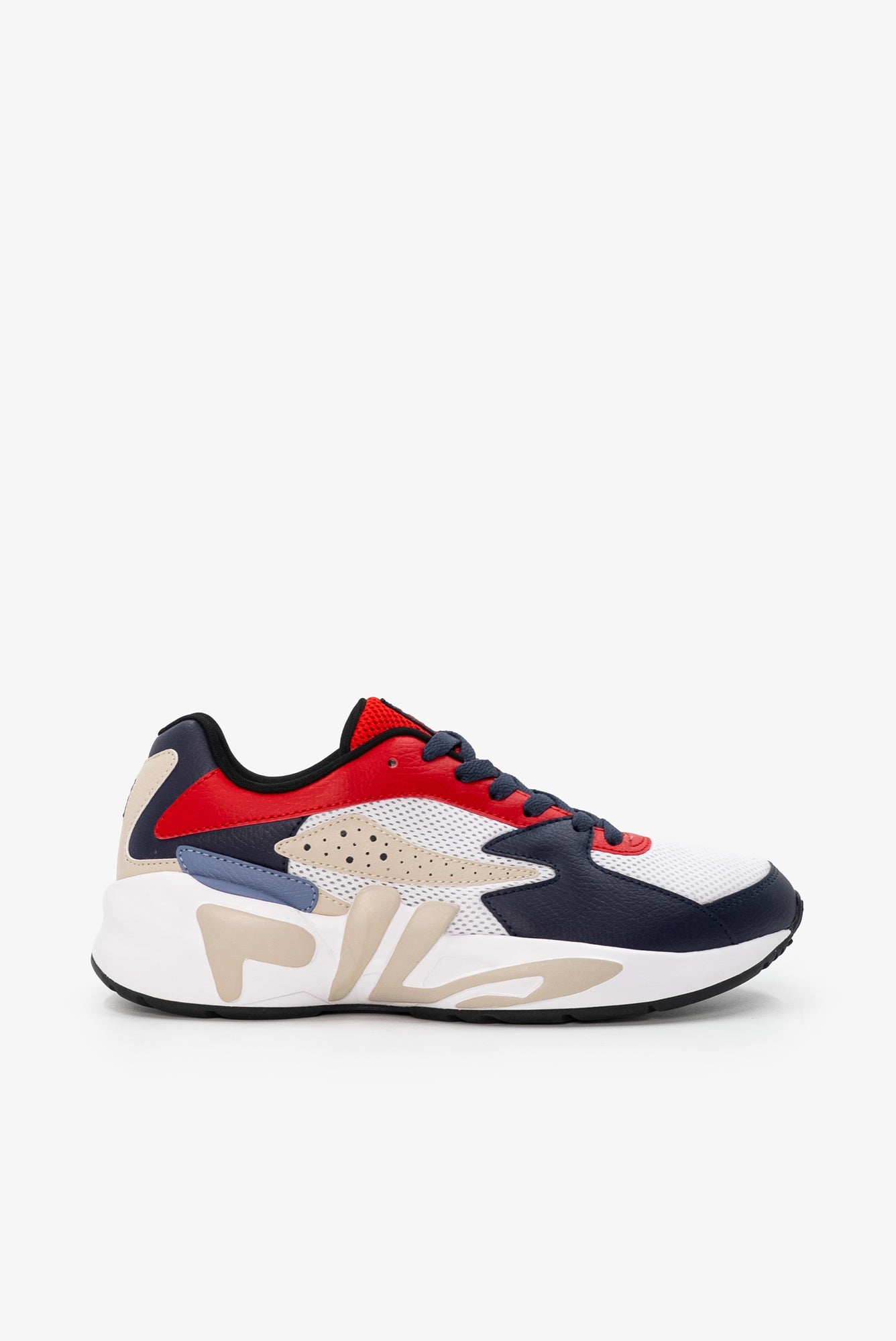 White/Fila Navy/Fila Red