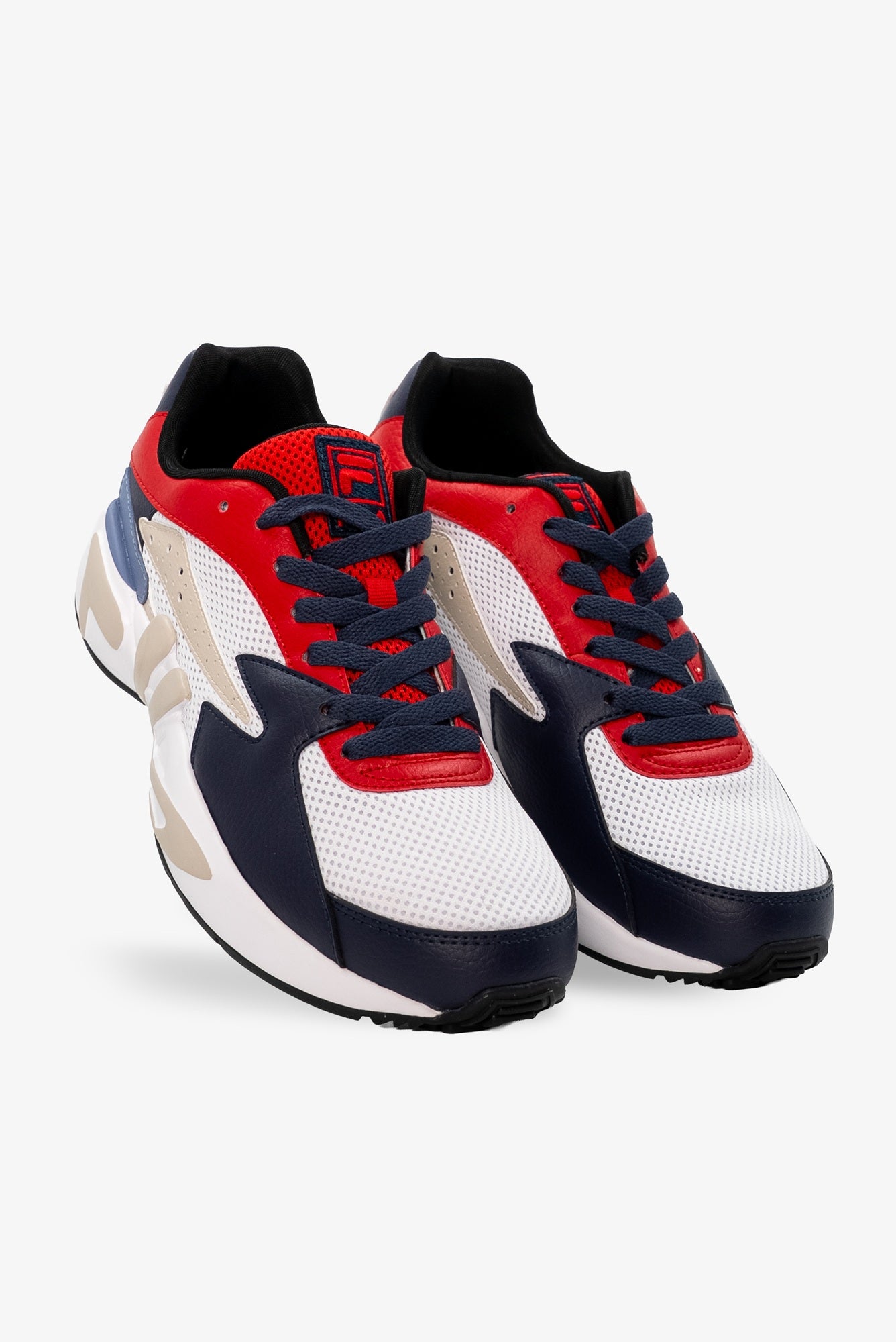 White/Fila Navy/Fila Red