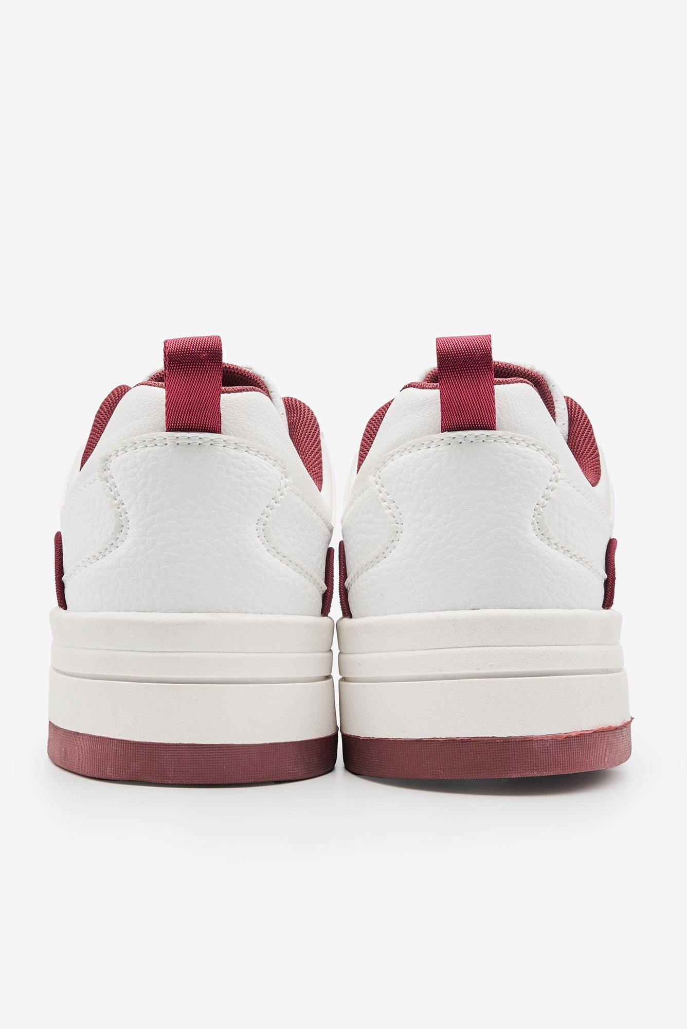 White/Burgundy