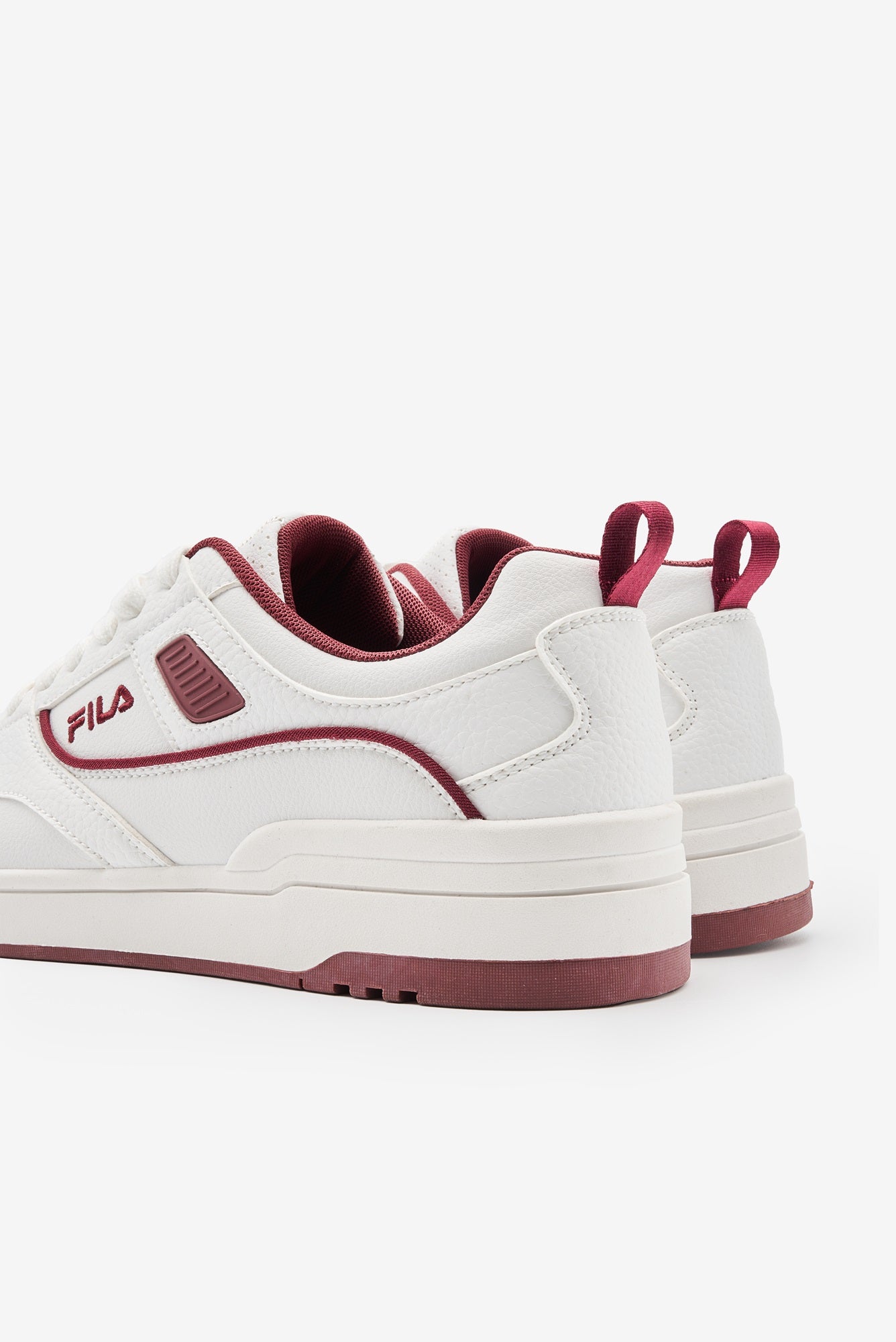 White/Burgundy