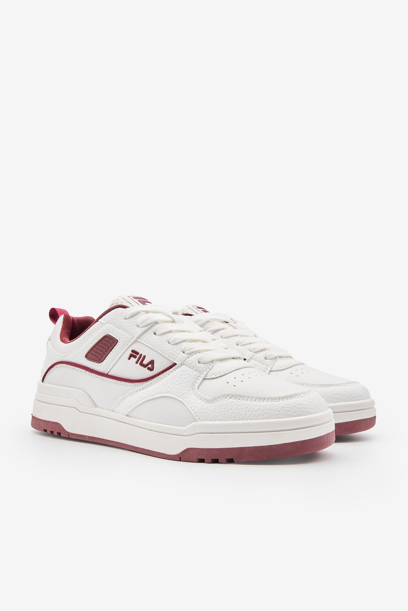 White/Burgundy