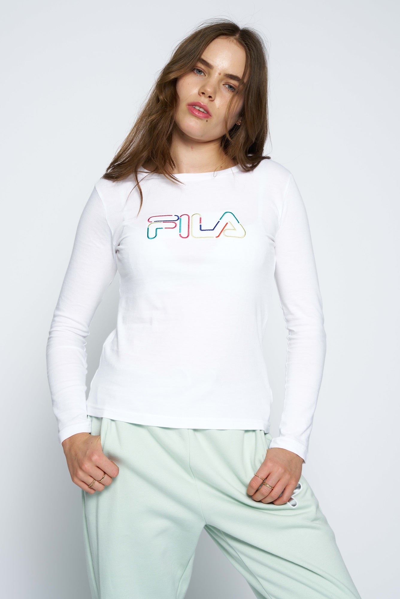 Women's fila long store sleeve top