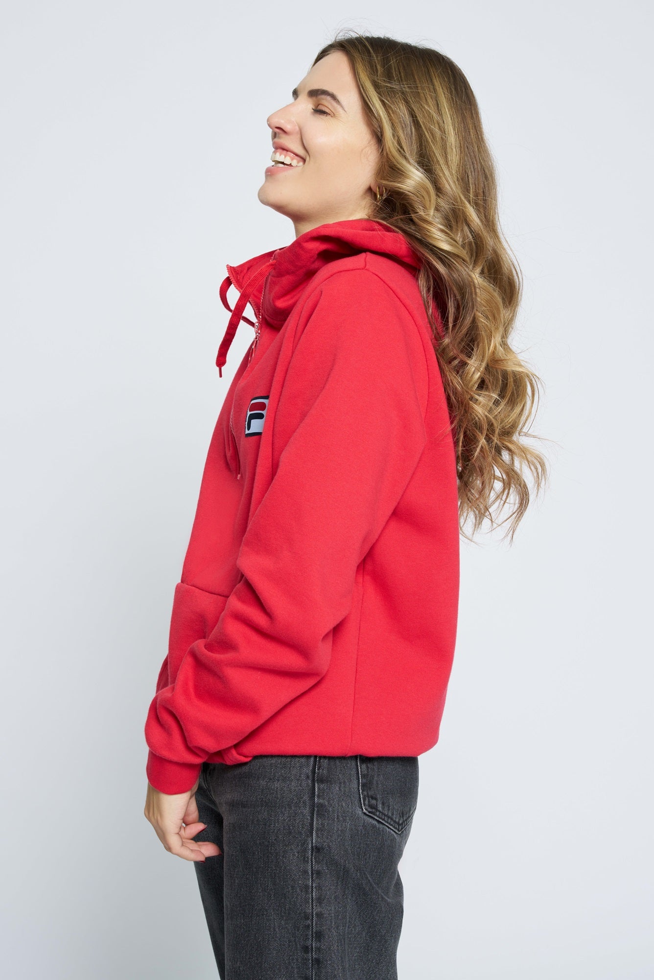 Fila hoodie womens red online