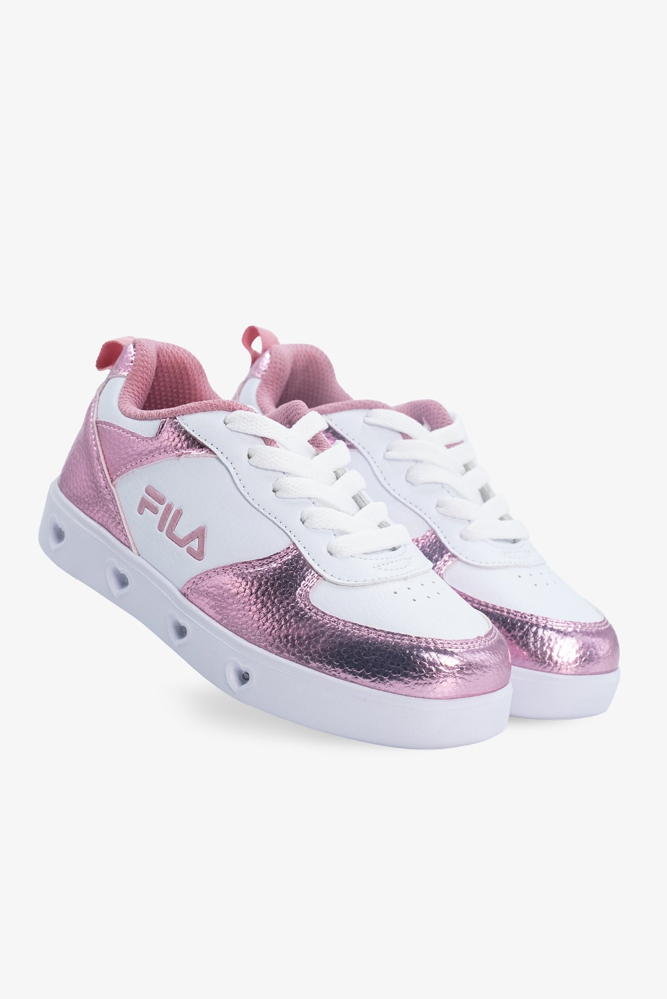 White/Pink Metallic