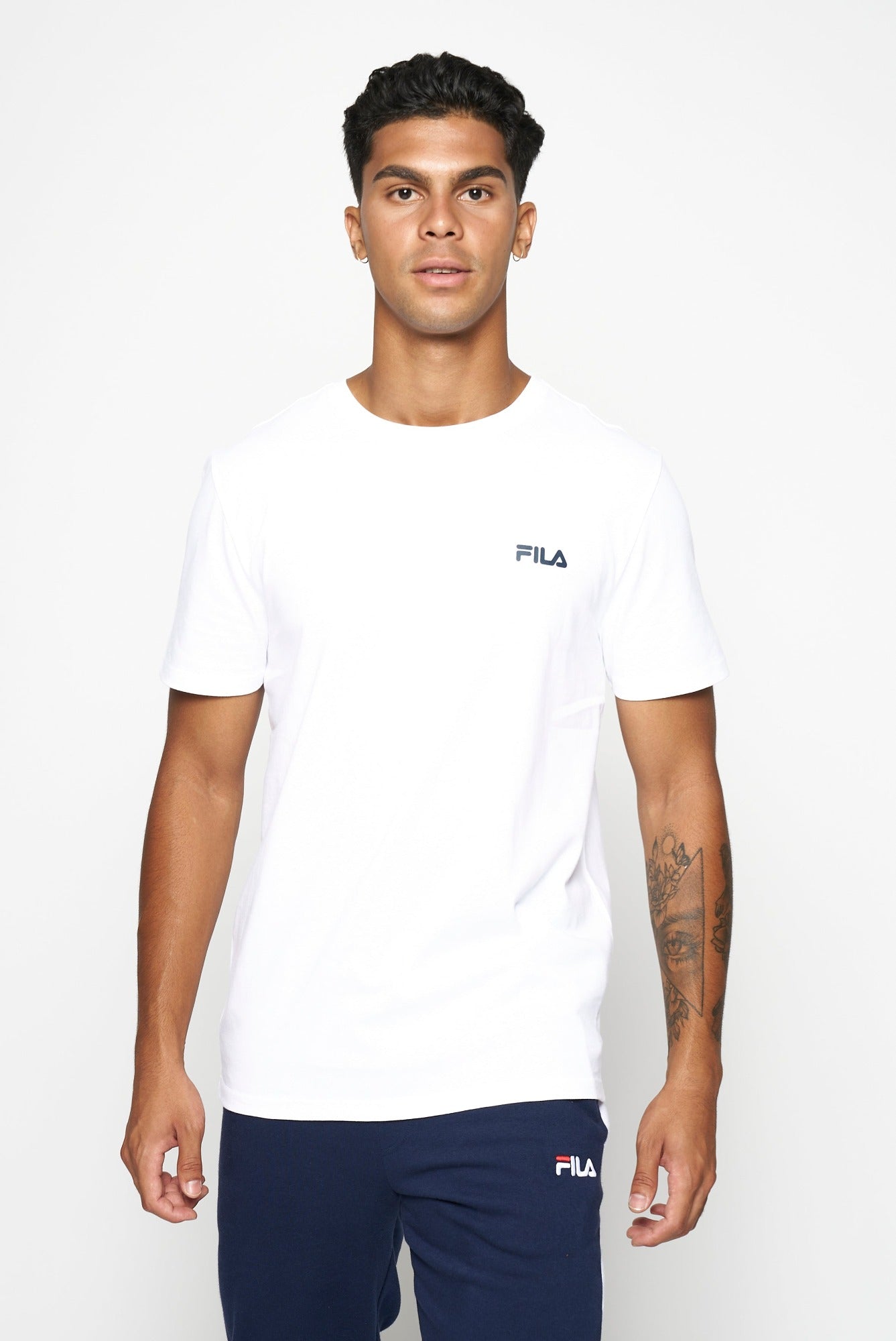 Mens white clearance fila t shirt